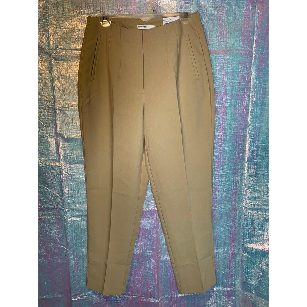 Nine West Curvy Tapered High Rise Womens 8 Business Pant Basic business wear